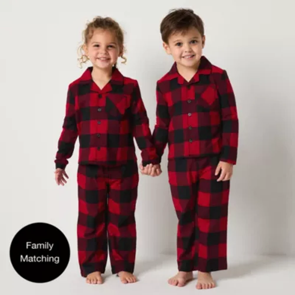 North Pole Trading Co. Toddler Unisex Flannel 2-pc. Christmas Matching Family Pajama Set