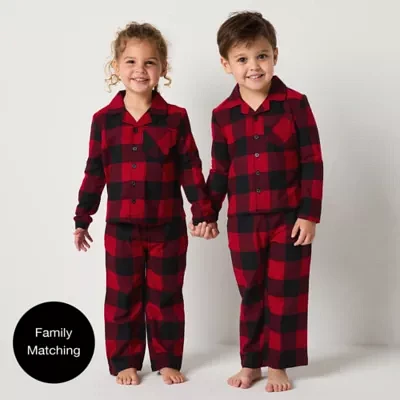 North Pole Trading Co. Toddler Unisex Flannel 2-pc. Christmas Matching Family Pajama Set