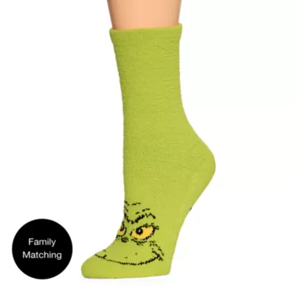 Kids Unisex Dr. Seuss Grinch 1 Pair Slipper Socks