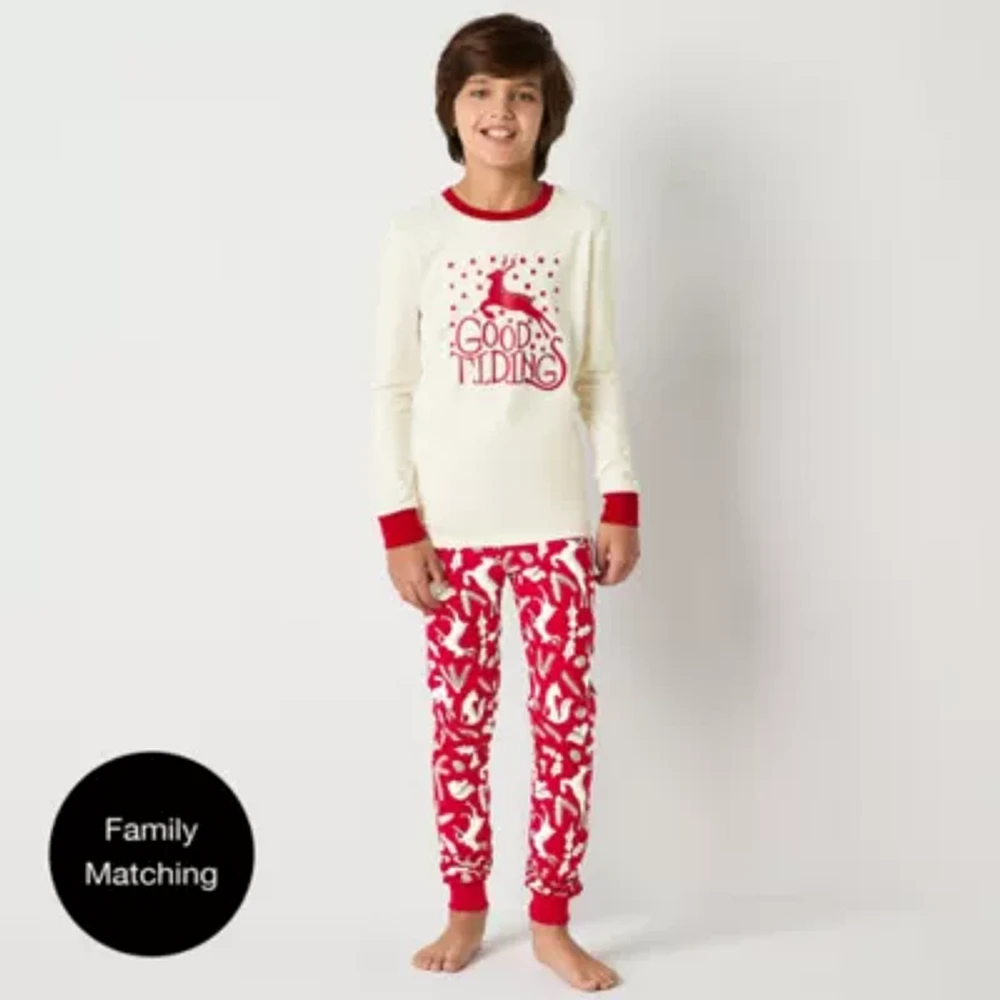 North Pole Trading Co. Little & Big Unisex 2-pc. Christmas Matching Family Pajama Set