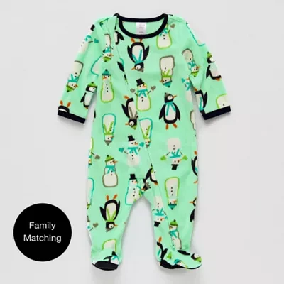 North Pole Trading Co. Baby Unisex Microfleece Long Sleeve Matching Family One Piece Pajama