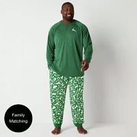 North Pole Trading Co. Mens Big Long Sleeve 2-pc. Matching Family Pant Pajama Set