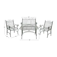 Leah Patio 4-pc. Iron Conversation Set