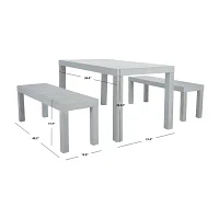 Dario Patio Collection 3-pc. Dining Set Weather Resistant