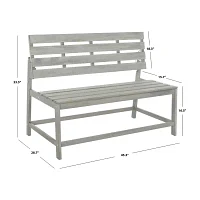 Ruben Natural Wood Patio Bench