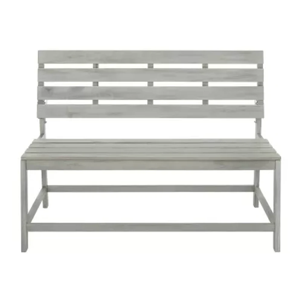 Ruben Natural Wood Patio Bench