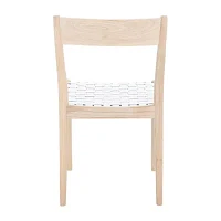 Eluned Dining Chair with Basket Woven Seat - Set of 2