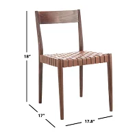 Eluned Dining Chair with Basket Woven Seat - Set of 2