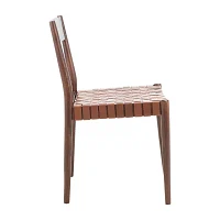 Eluned Dining Chair with Basket Woven Seat - Set of 2