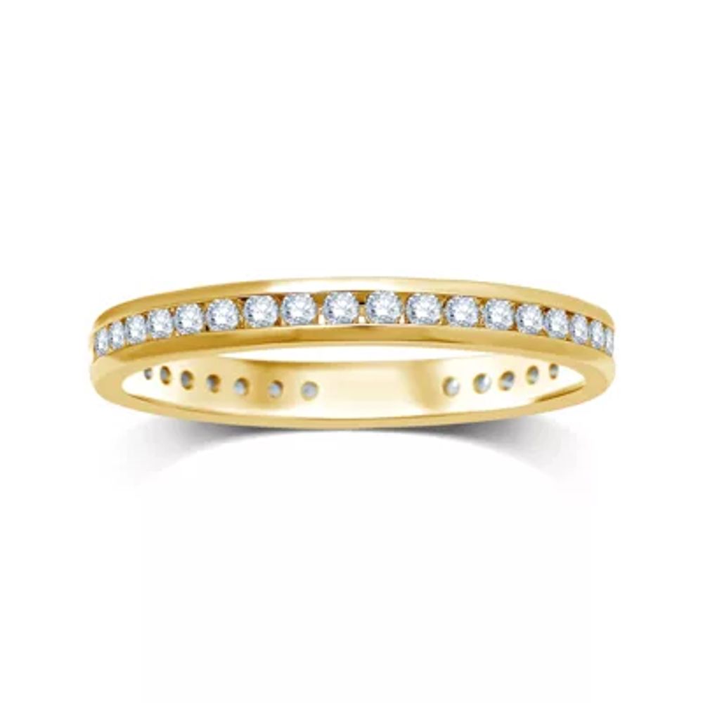 CT.T.W. Natural Diamond 14K Yellow Gold Eternity Wedding Band