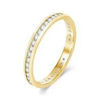 CT.T.W. Natural Diamond 14K Yellow Gold Eternity Wedding Band