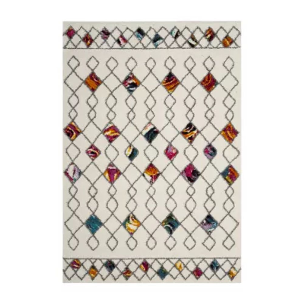 Safavieh Lucinda Geometric Shag Rectangular Rugs