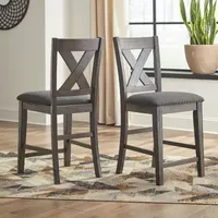 Signature Design by Ashley® Caitir Set of 2 Upholstered Barstools