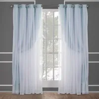 Exclusive Home Curtains Catarina Energy Saving Blackout Grommet Top Set of 2 Curtain Panel