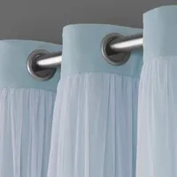 Exclusive Home Curtains Catarina Energy Saving Blackout Grommet Top Set of 2 Curtain Panel