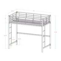 Pearson Premium Metal Loft Bed