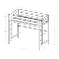 Premium Deluxe Metal Loft Bed