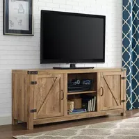 58" Barn Door TV Stand with Side Doors