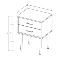 Olivia Two-Drawer Side Table