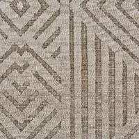 Weave And Wander Kathleen Geometric Indoor Rectangular Accent Rug