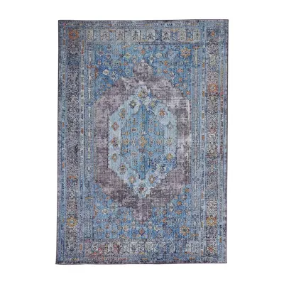 Weave And Wander Maine Medallion Indoor Rectangular Accent Rug