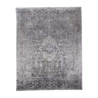 Weave And Wander Bianca Medallion Indoor Rectangular Accent Rug