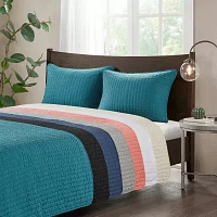 Madison Park Jaxson Antimicrobial Treated 3-Pc Quilt Set