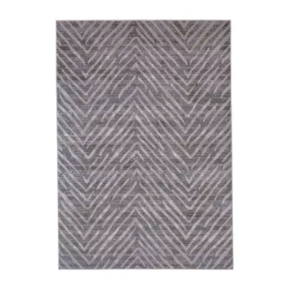 Weave And Wander Eloise Chevron Indoor Rectangular Accent Rug