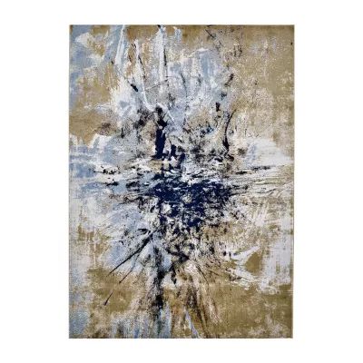 Weave And Wander Poppy Abstract Indoor Rectangular Accent Rug