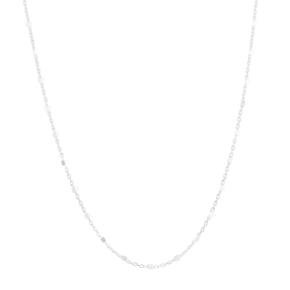 Silver Treasures Made in Italy Sterling Silver 16-20" Chain Necklace
