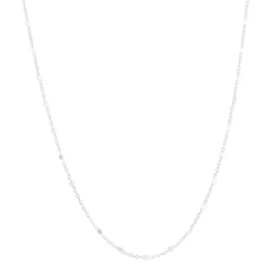 Silver Treasures Made in Italy Sterling Silver 16-20" Chain Necklace