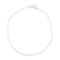 Silver Treasures Sterling Silver 7.5 Inch Paperclip Chain Bracelet