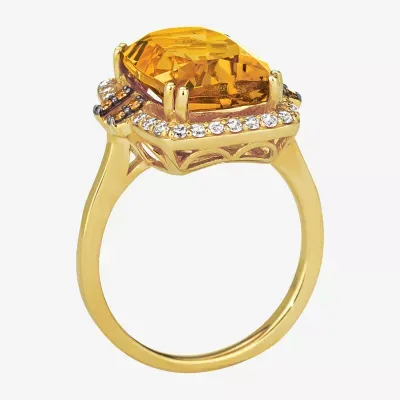 Le Vian Grand Sample Sale® Ring featuring 6 cts. Cinnamon Citrine®, 1/4 Nude Diamonds™ , 1/15 Chocolate Diamonds®  set 14K Honey Gold™