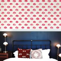 Novogratz Painted Lips Peel And Stick Wallpaper