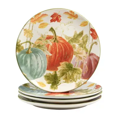 Certified International Autumn Harvest 4-pc. Earthenware Dinner Plate