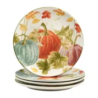 Certified International Autumn Harvest 4-pc. Earthenware Dinner Plate