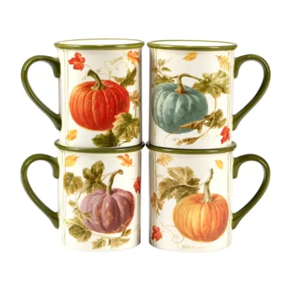 Certified International Autumn Harvest 4-pc. Coffee Mug