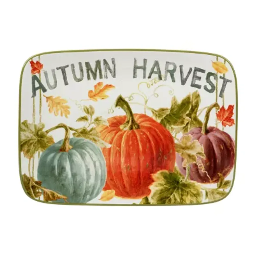 Certified International Autumn Harvest Earthenware Serving Platter