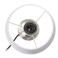 All the Rages Simple Designs Encased Metal And Clear Table Lamp