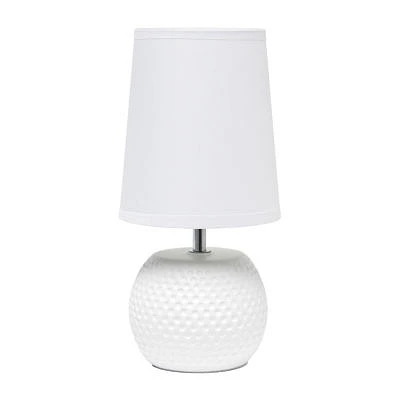 All the Rages Simple Designs Studded Texture Table Lamp