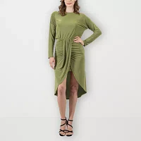 24seven Comfort Apparel Womens Long Sleeve Maxi Dress