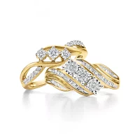 Love Lives Forever 1/3 CT.T.W. Natural Diamond 10K Gold 3-Stone Promise Ring