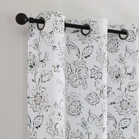 Regal Home Kelvis Printed Energy Saving Blackout Grommet Top Set of 2 Curtain Panel