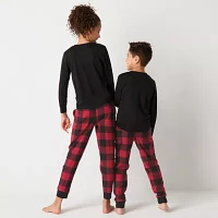 North Pole Trading Co. Unisex Microfleece Crew Neck Long Sleeve 2-pc. Matching Family Pant Pajama Set