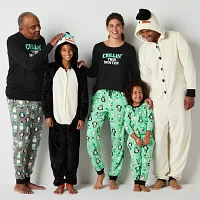 North Pole Trading Co. Mens Tall Microfleece Crew Neck Long Sleeve 2-pc. Matching Family Pant Pajama Set