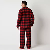 North Pole Trading Co. Mens Flannel Long Sleeve 2-pc. Matching Family Pant Pajama Set