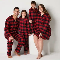 North Pole Trading Co. Womens Flannel Long Sleeve Matching Family Nightshirt