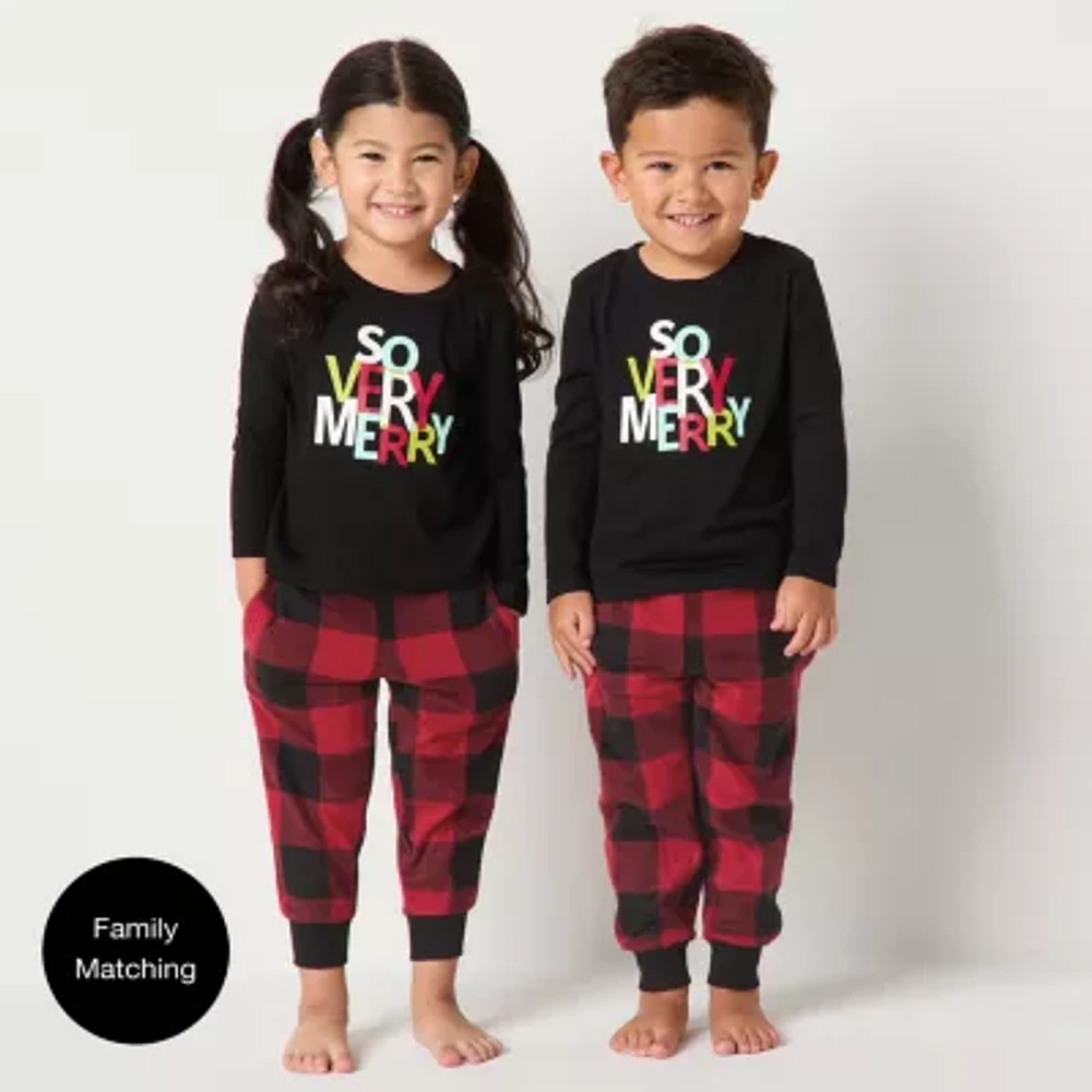 North Pole Trading Co. Toddler Unisex Microfleece 2-pc. Christmas Matching Family Pajama Set