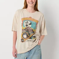 Juniors Hocus Pocus Oversized Tee Womens Crew Neck Short Sleeve Graphic T-Shirt