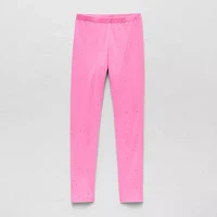 Thereabouts Little & Big Girls Sparkle Knit Full Length Leggings